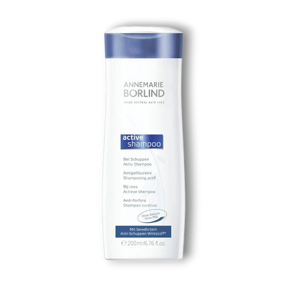 Annemarie Börlind Anti-Schuppen Shampoo Flasche, 200 ml, weiß-blaues Design, Haarpflege