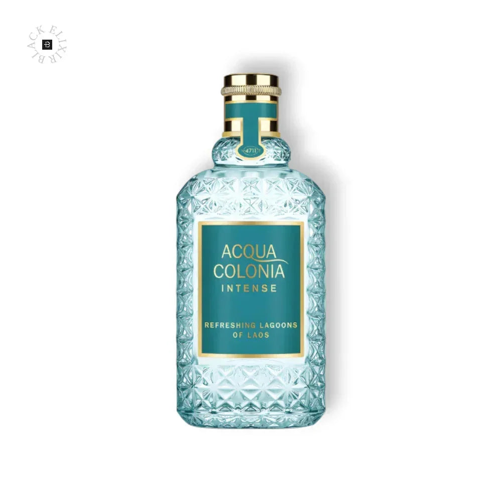 Edles Eau de Cologne Flakon, türkisfarbenes Glas, Acqua Colonia Intense Refreshing Lagoons of Laos