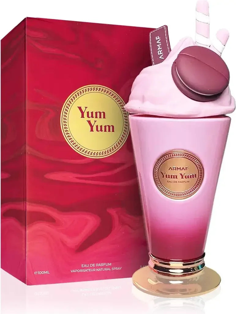 Luxusparfumflakon in Eisbecher-Optik mit Macaron und eleganter Geschenkverpackung, Duft für Damen