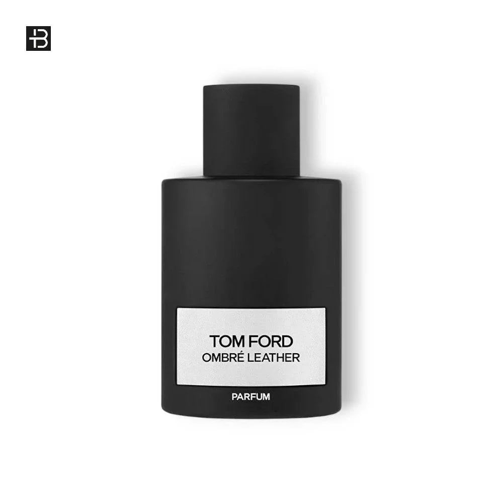 Schwarzer Flakon Tom Ford Ombré Leather Parfum für Damen und Herren, luxuriöses Design