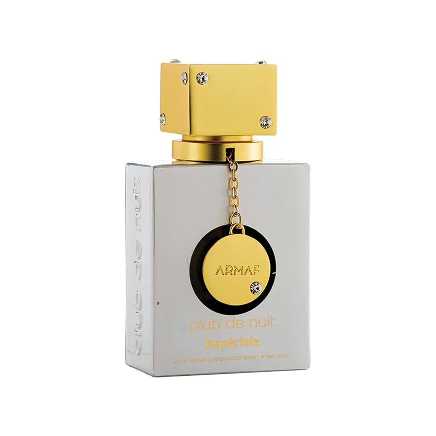 Luxuriöses Parfümflakon mit goldenem Verschluss und Schmuckdetails, Produktfoto