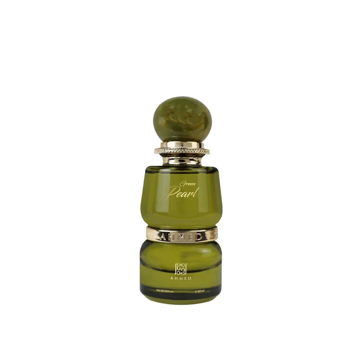 Luxuriöses Parfüm Green Pearl in grünem Flakon mit goldenen Details, Unisex Duft