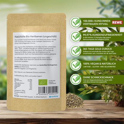 Organic Hemp Seeds Unhulled
