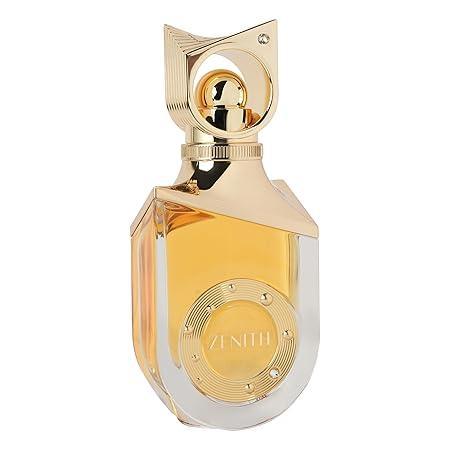 Luxus Parfumflakon mit goldener Kappe, edles Design, Duft für Damen und Herren