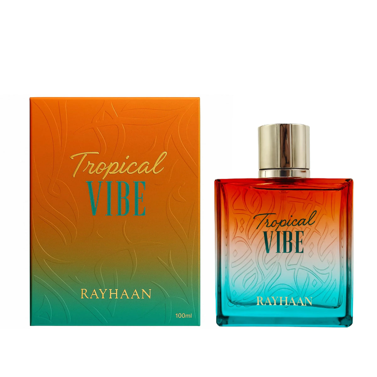 Tropical Vibe Parfüm von Rayhaan, 100ml, exklusiver Duft in farbenfroher Flasche