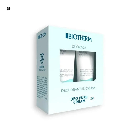 Biotherm Deo Pure Cream Duopack, Deocreme im Set, Antitranspirant für empfindliche Haut