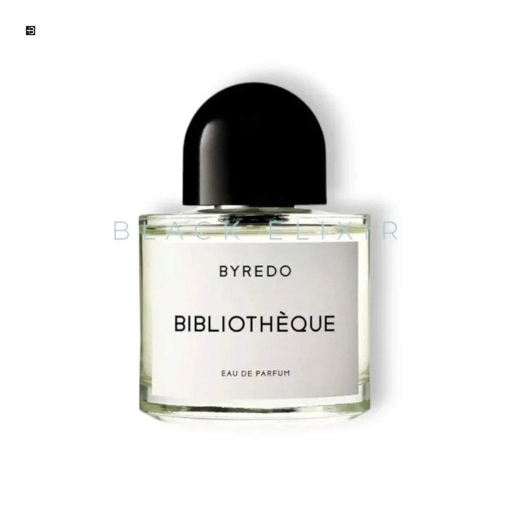 Byredo Bibliothèque Eau de Parfum Flakon mit schwarzem Deckel, luxuriöser Duft