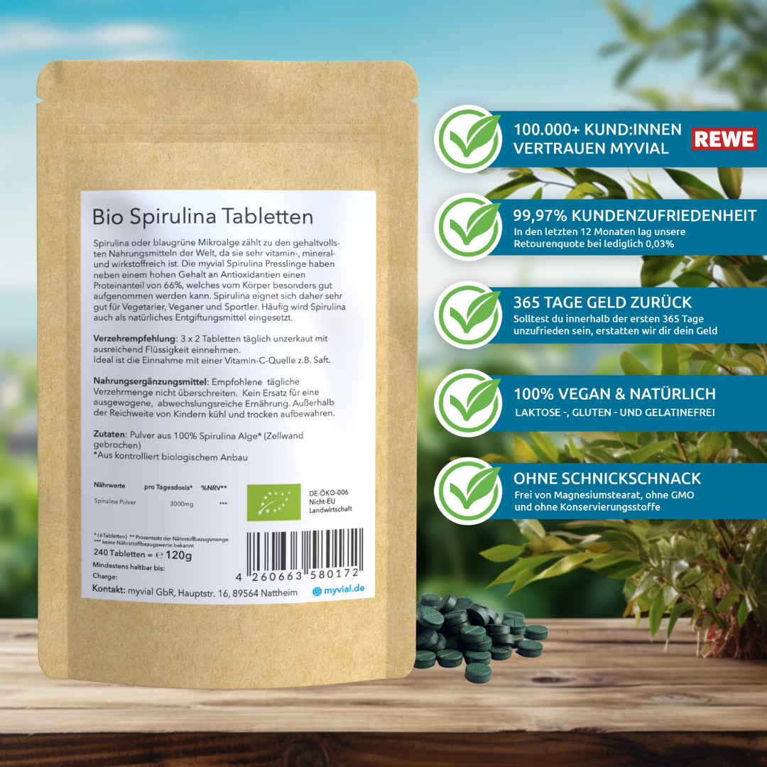 Organic Spirulina Tablets