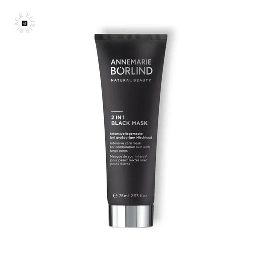 Schwarze Tube 2in1 Black Mask, Pflegemaske für Mischhaut mit großen Poren, 75ml