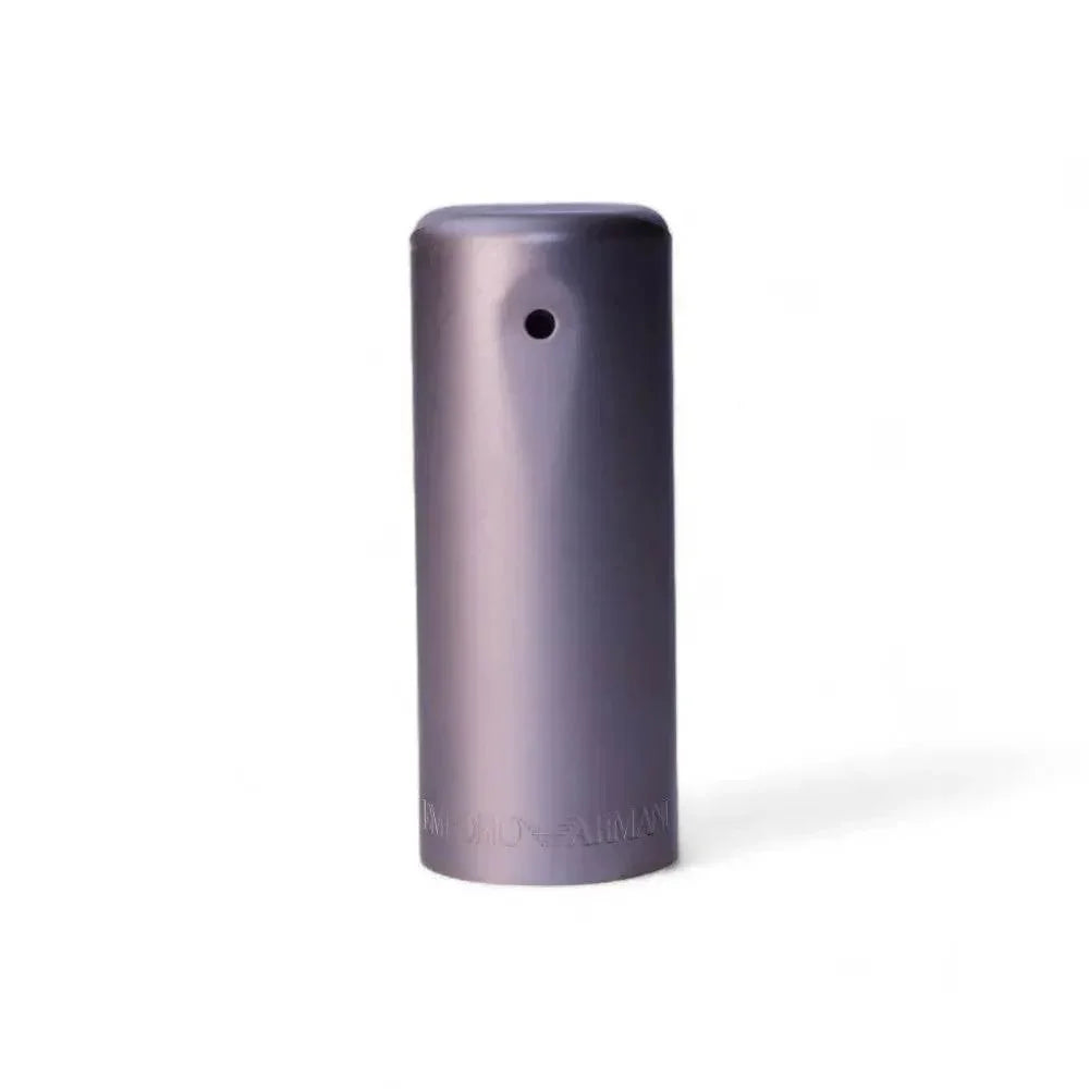 Modernes Parfum Spray für Damen, eleganter zylindrischer Flakon, lila metallisch