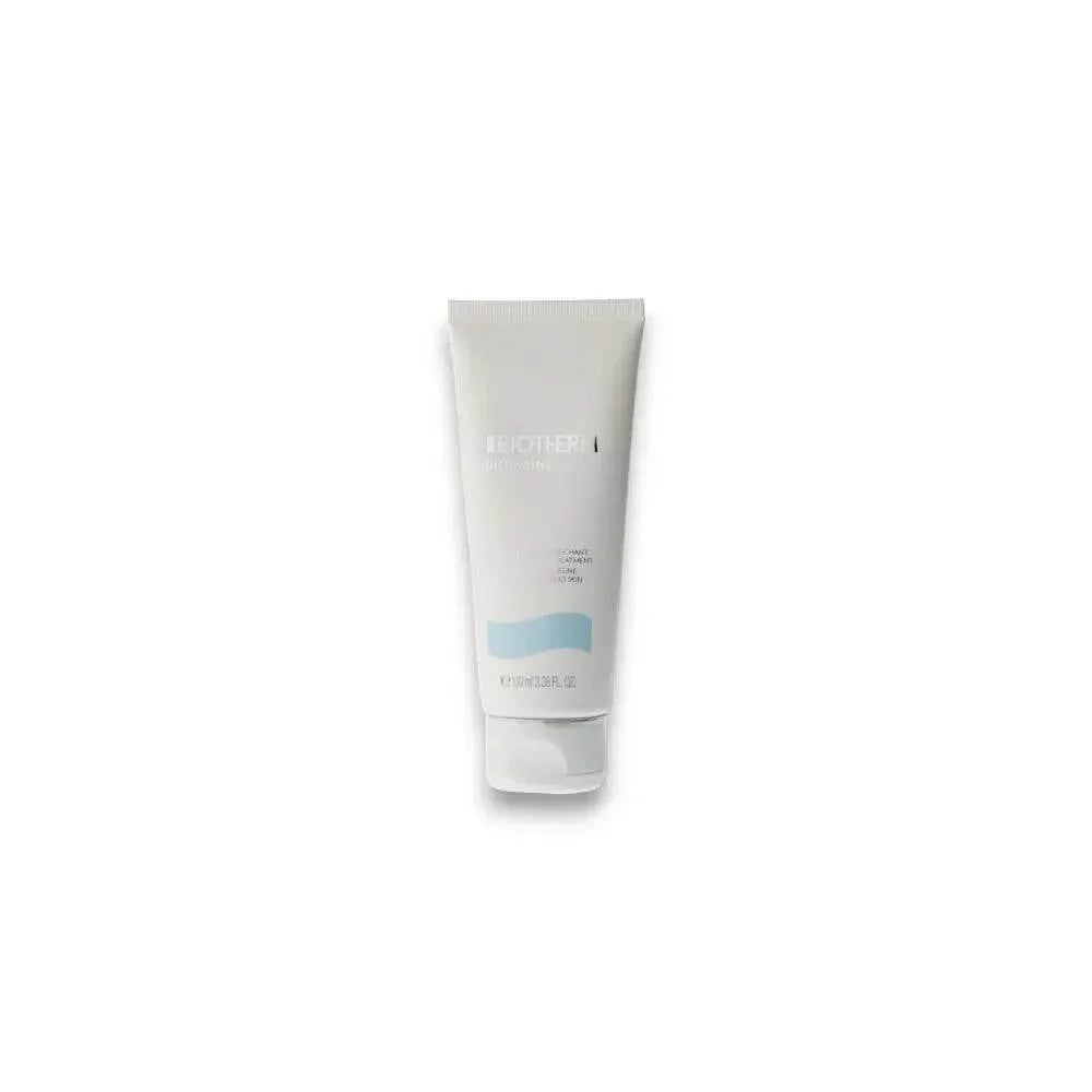 Handcreme Tube BIOTHERM Biomains, weiße Verpackung mit hellblauen Akzenten, isoliert