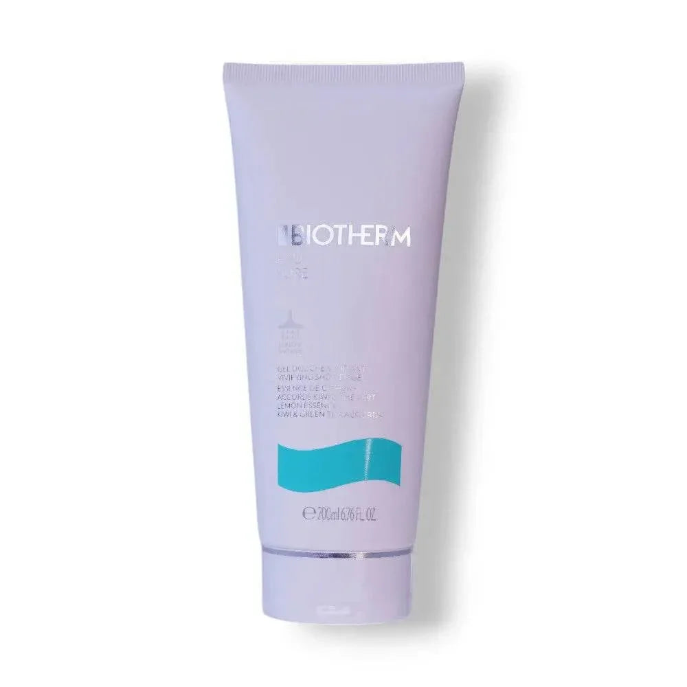 Biotherm Eau Pure Duschgel Tube, 200 ml, luxuriöse Körperpflege, weiß-türkis, freigestellt