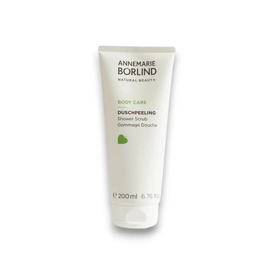 Duschpeeling Tube, Shower Scrub, Körperpflege, 200ml, weißer Hintergrund