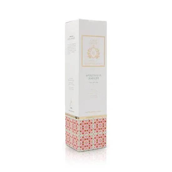 Casa Amalfi Aperitivo in Amalfi Home Diffuser in weißer Verpackung mit rotem Muster.