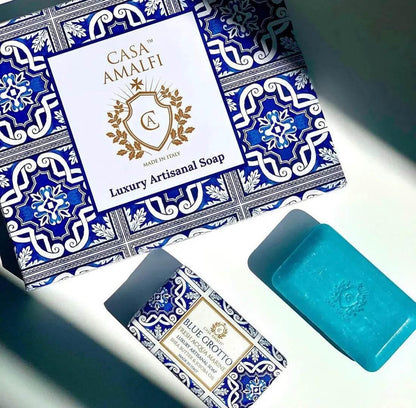 CASA AMALFI BLUE MAIOLICA 3 SOAP GIFT SET