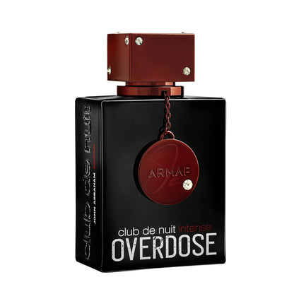 Armaf Club de Nuit Intense Overdose Herrenparfum, luxuriöse Flasche mit rotem Verschluss und Kristallen
