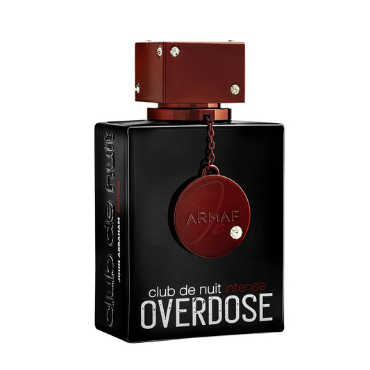 Armaf Club de Nuit Intense Overdose Herrenparfum, luxuriöse Flasche mit rotem Verschluss und Kristallen