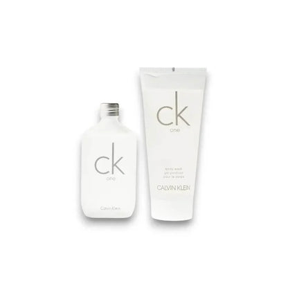 CK One Duftset mit Eau de Toilette und Duschgel, weiß, Unisex Parfümset