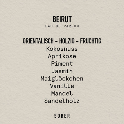 BEIRUT - Eau de Parfum Parfum von sober | Luxus Aroma