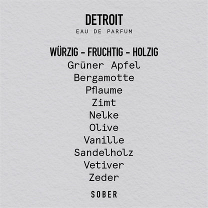 DETROIT - Eau de Parfum Parfum von sober | Luxus Aroma