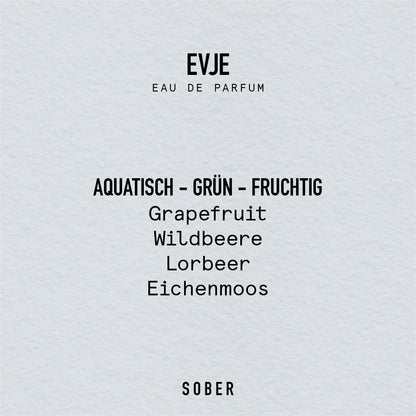 EVJE - Eau de Parfum Parfum von sober | Luxus Aroma