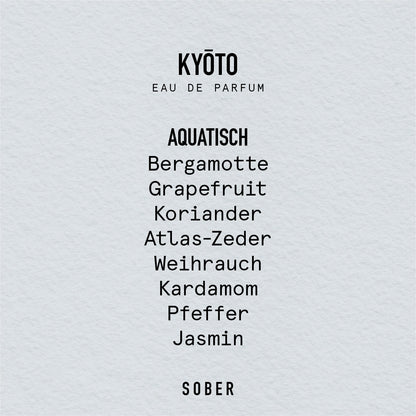 KYŌTO - Eau de Parfum Parfum von sober | Luxus Aroma