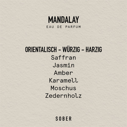 MANDALAY - Eau de Parfum Parfum von sober | Luxus Aroma