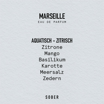 MARSEILLE - Eau de Parfum Parfum von sober | Luxus Aroma