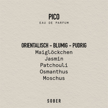 PICO - Eau de Parfum Parfum von sober | Luxus Aroma