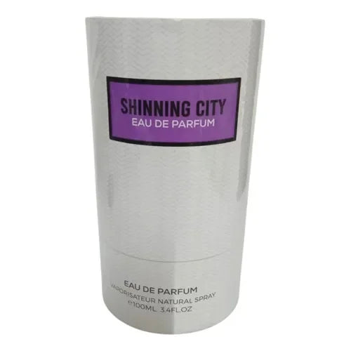 Parfümverpackung Shinning City Eau de Parfum, silberfarben, 110ml, luxuriöses Design