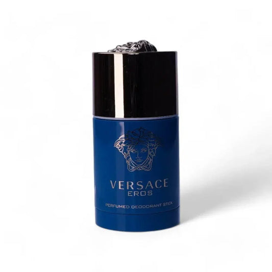 Versace Eros Deodorant Stick für Herren, blauer Flakon, luxuriöses Design, Duft
