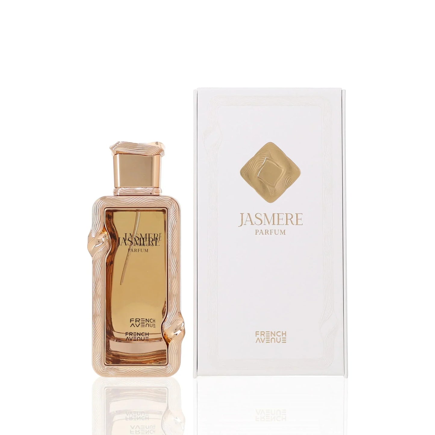 Jasmere Parfum von French Avenue – edles Damenparfum in goldener Flasche mit eleganter Verpackung