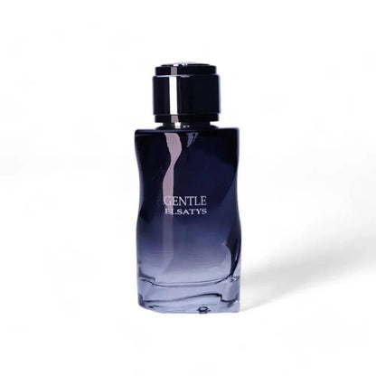 Eleganter Parfumflakon Gentle Elsatys Eau de Parfum, schwarzer Glasflakon, exklusives Duftdesign