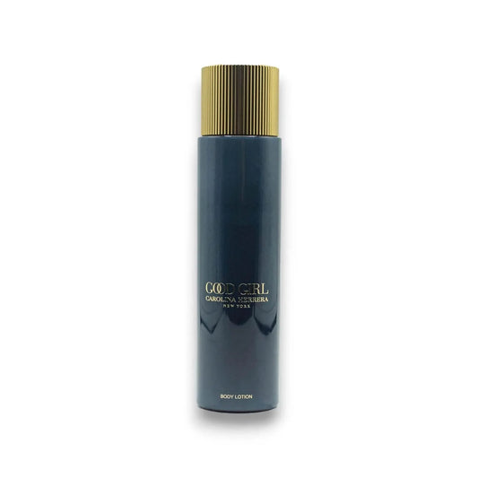 Good Girl Body Lotion in schwarzer Flasche mit goldenem Deckel, luxuriöse Damenpflege