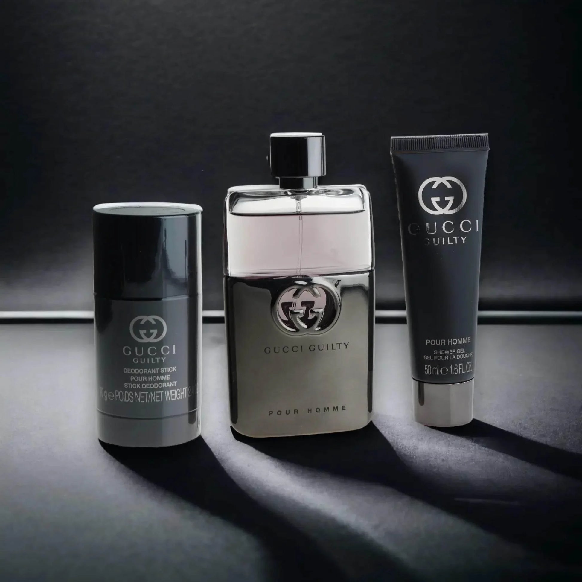 GUCCI Guilty Pour Homme Duftset mit Eau de Toilette, Deostick und Duschgel für Herren
