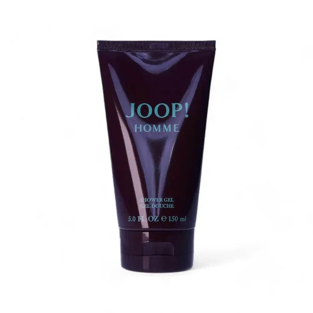 JOOP! Homme Duschgel für Herren, lila Tube, 150 ml, vor weißem Hintergrund