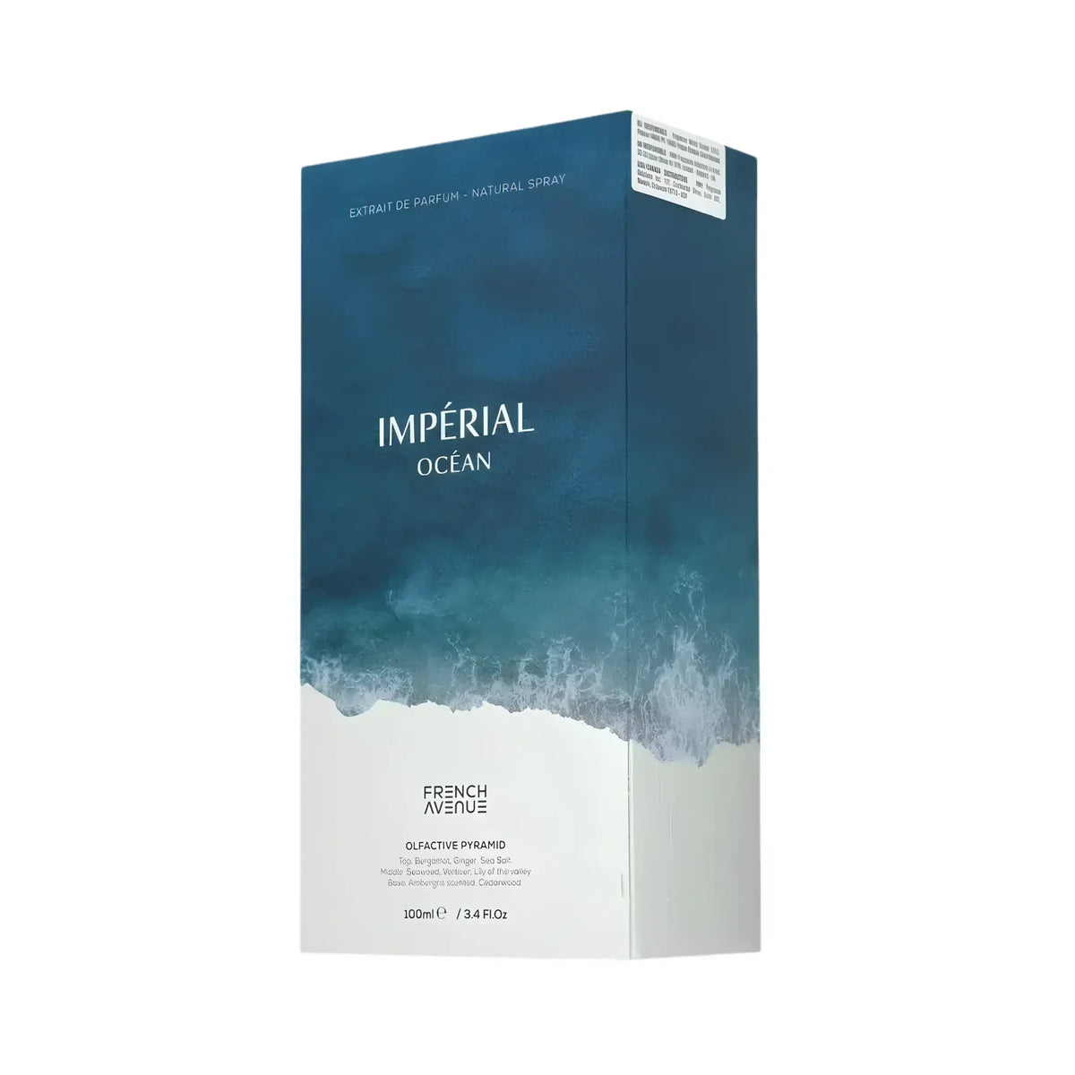 French Avenue Impérial Océan Extrait de Parfum Verpackung mit Ozean-Motiv
