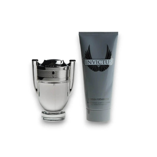 Invictus Duftset mit Eau de Toilette Flakon und passender Duschgel Tube für Herren