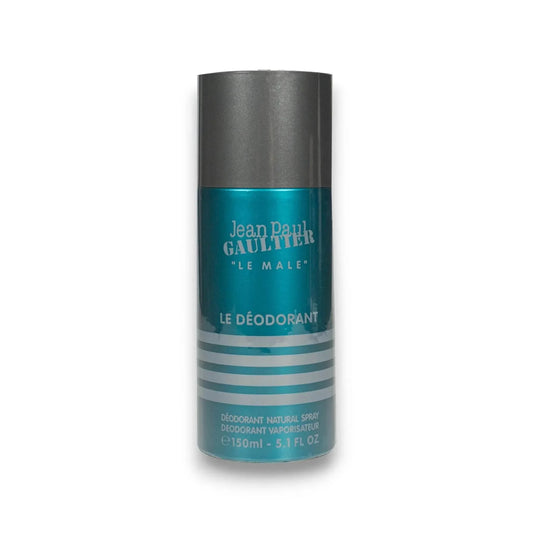 Le Male Deodorant Spray in metallisch-blauer Flasche, 150ml, Herrenduft, Jean Paul Gaultier