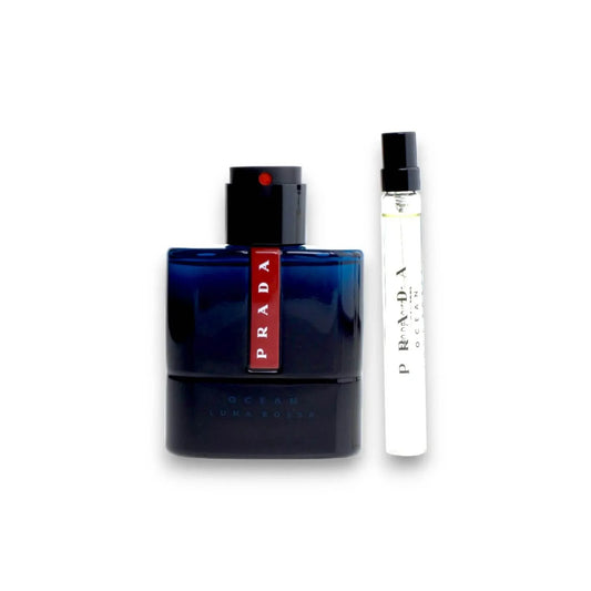 Luxus Parfum mit dunkelblauer Flasche und Reisegröße, PRADA Luna Rossa Ocean Duft