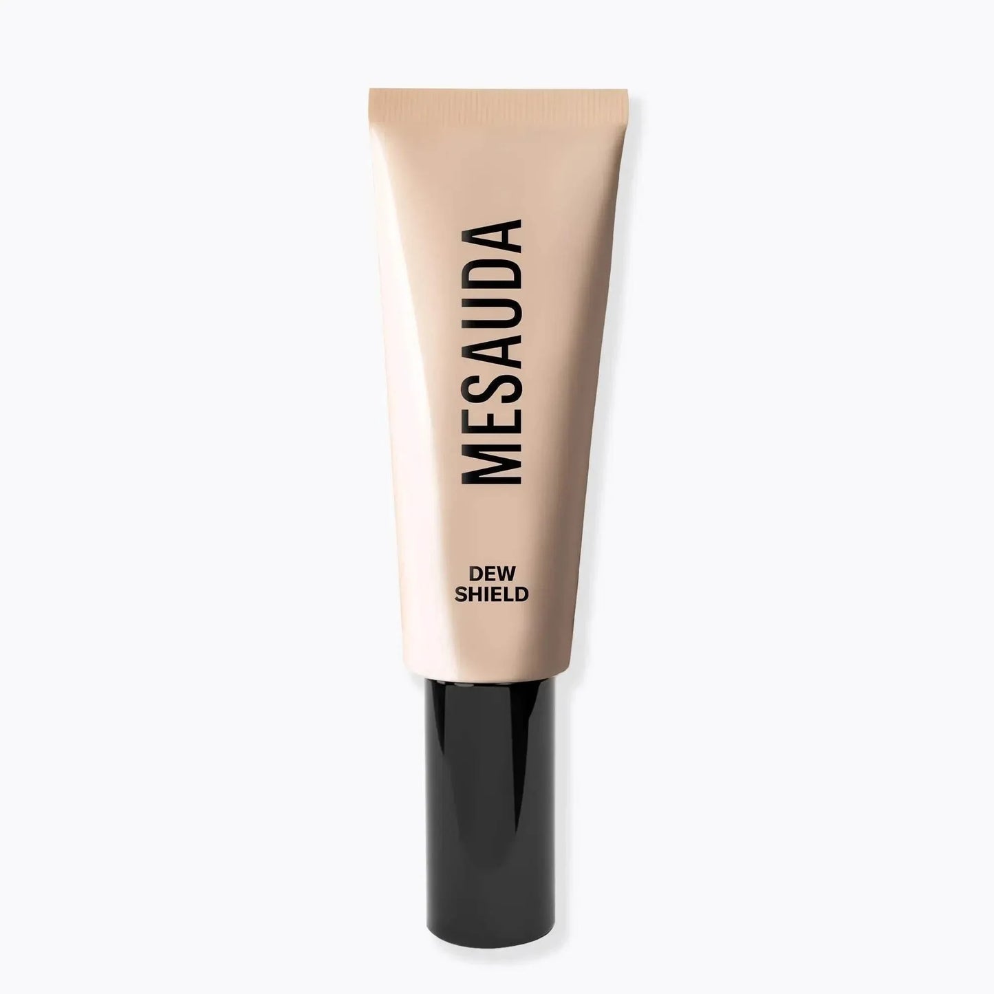Getönte Feuchtigkeitscreme mit SPF 20, Dew Shield Tube auf weißem Hintergrund