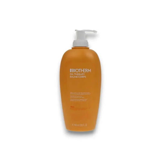 Biotherm Oil Therapy Baume Corps Körperpflege in orangefarbener Pumpflasche, 400ml
