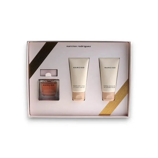 Narciso Duftset mit Eau de Parfum, Bodylotion und Duschgel in eleganter Geschenkbox