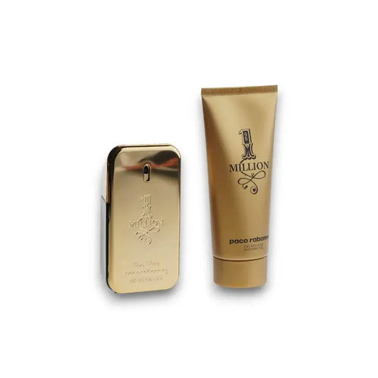 Goldenes Duftset mit Eau de Toilette und Duschgel, luxuriöses Herrenparfum-Design