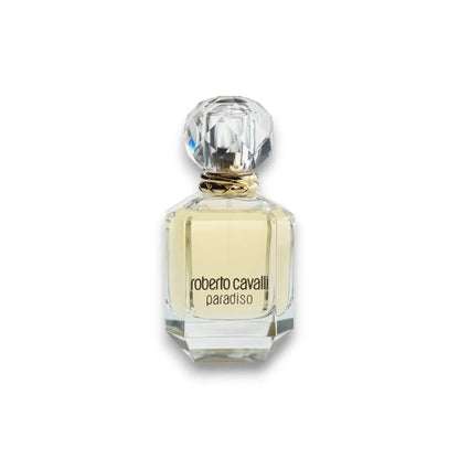 Eleganter Glasflakon mit rotem Cavalli Schriftzug, Luxus Damenparfum Paradiso
