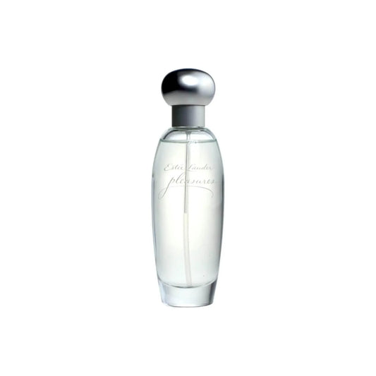 Transparenter Eau de Parfum Flakon mit silbernem Deckel, Damenparfum, Luxusduft