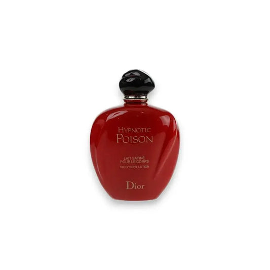 Rote Flasche Hypnotic Poison Bodylotion für Damen auf weißem Hintergrund