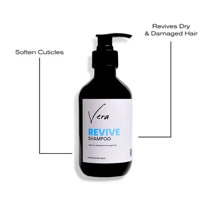 Vera Revive Shampoo Flasche mit Pumpspender, Pflege für trockenes, geschädigtes Haar