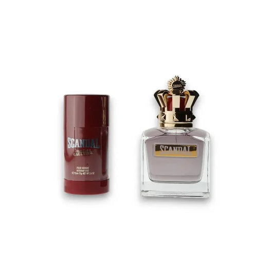 Scandal Pour Homme Duftset mit Eau de Toilette und Deostick, luxuriöses Herrenparfum