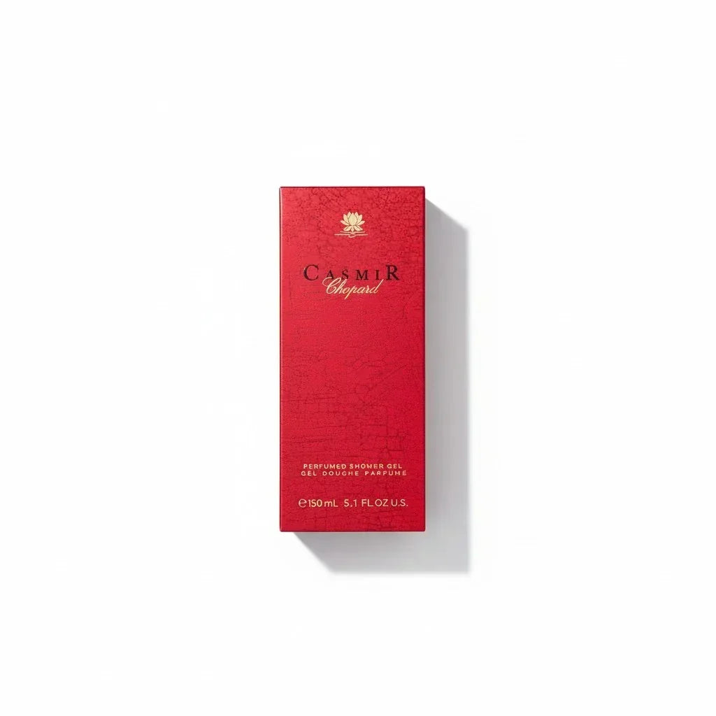 Rote Verpackung des Chopard Casmir Duschgels.
